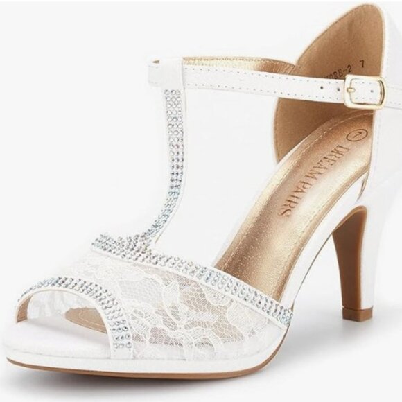 Dream Pairs Amore-2 Peep Toe Heels, 7.5 NEW IN BOX - Picture 3 of 10